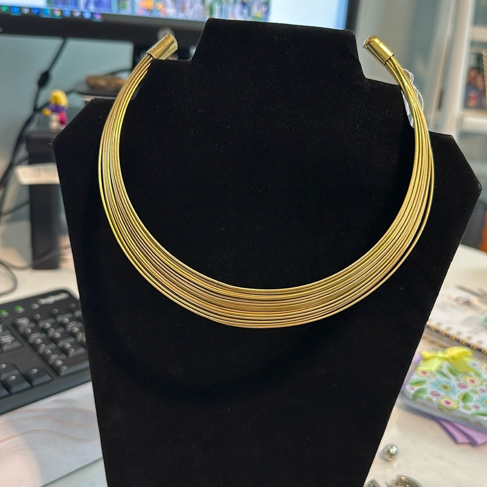 Gold Collar Choker - Artisan Made